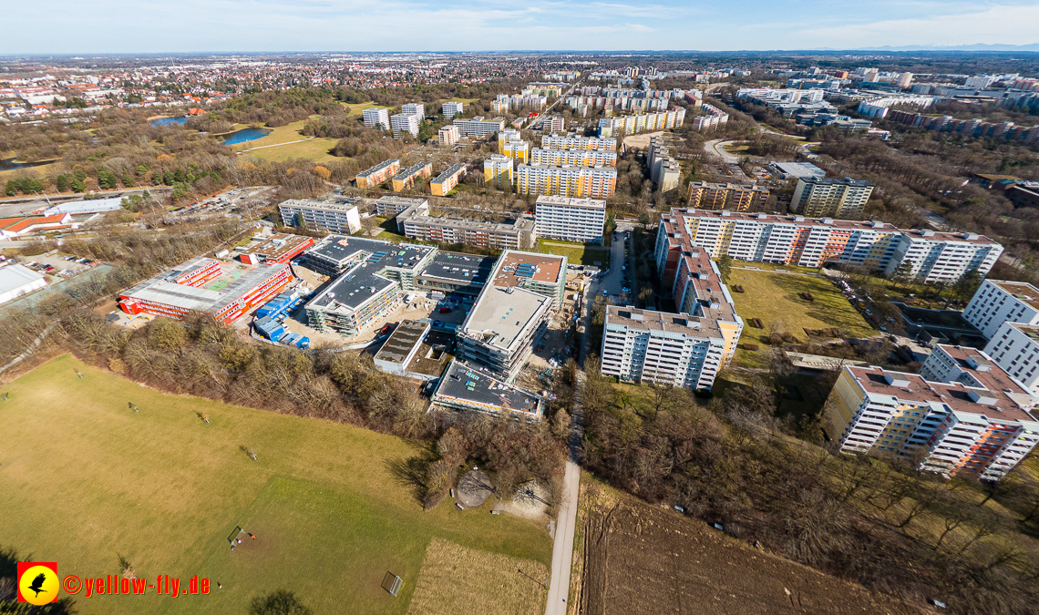 20.02.2023 - Baustelle zur Grundschule am Strehleranger in Neuperlach